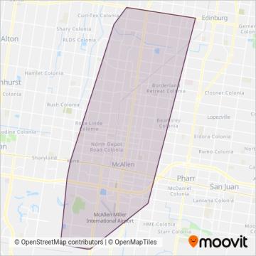 Metro McAllen coverage area map