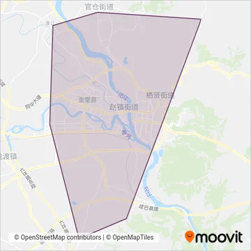 金堂县公交线路的覆盖范围