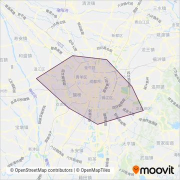 成都地铁 coverage area map