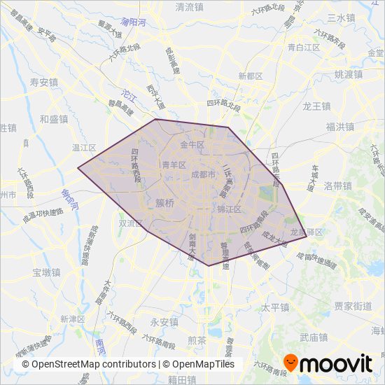 成都地铁 coverage area map