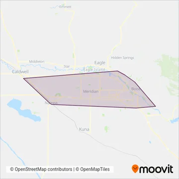 VRT coverage area map