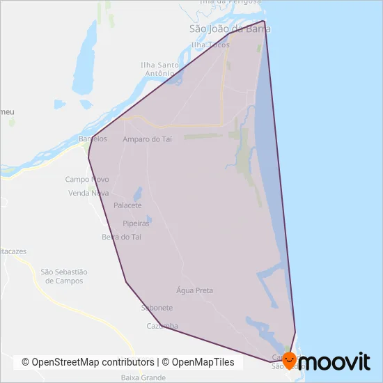 Expresso Sanjoanense coverage area map