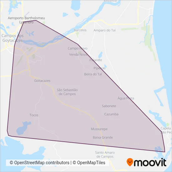 Consórcio União coverage area map