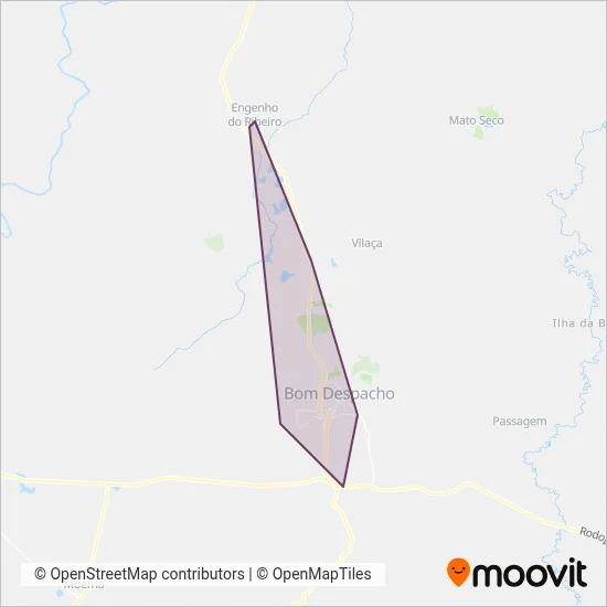 Circullare coverage area map