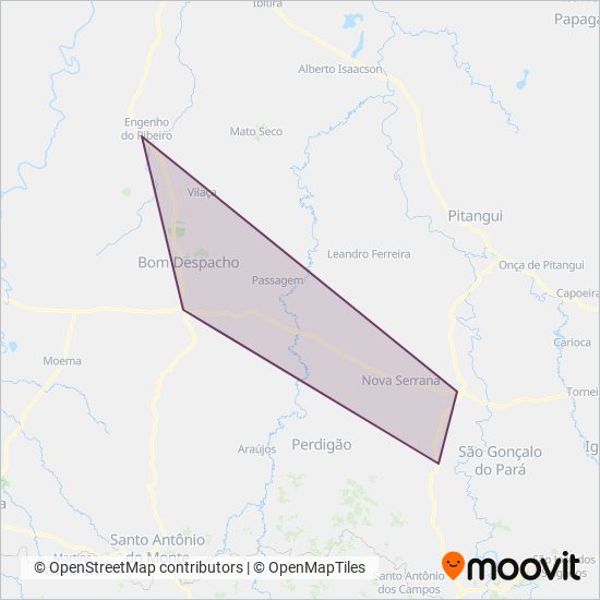 SM Transporte Coletivo coverage area map