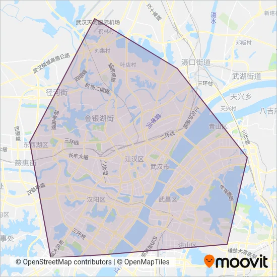 武汉地铁线路的覆盖范围