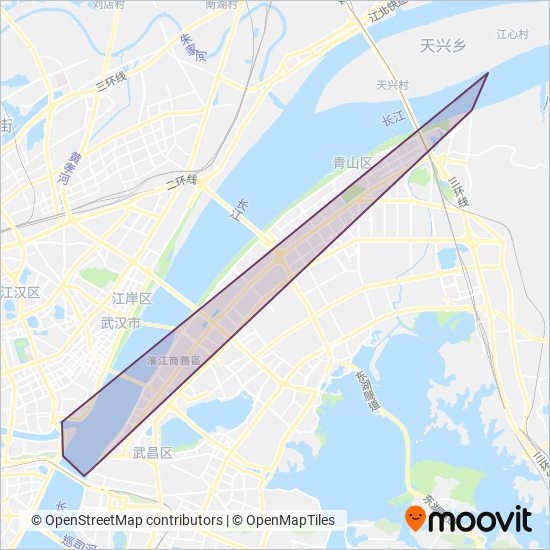 武汉轮渡 coverage area map