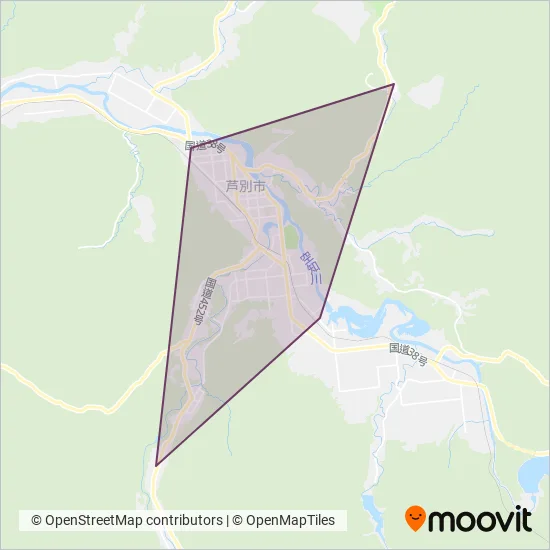 空知交通 coverage area map