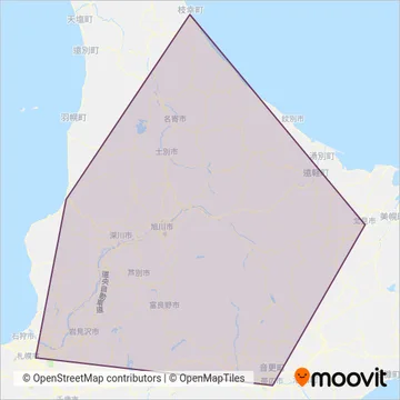 道北バス coverage area map