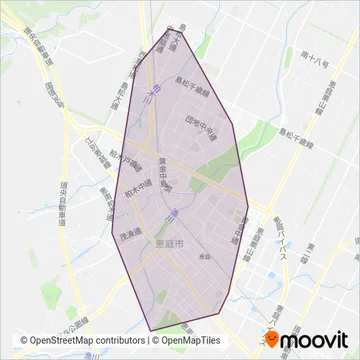 恵庭市 coverage area map