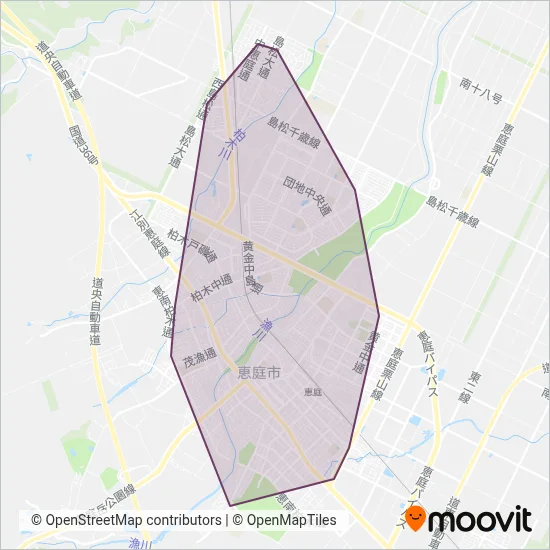 Eniwa City coverage area map