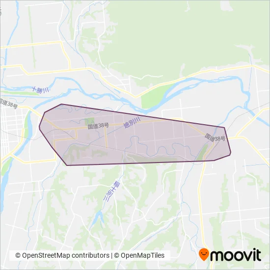 幕別町コミュニティ coverage area map