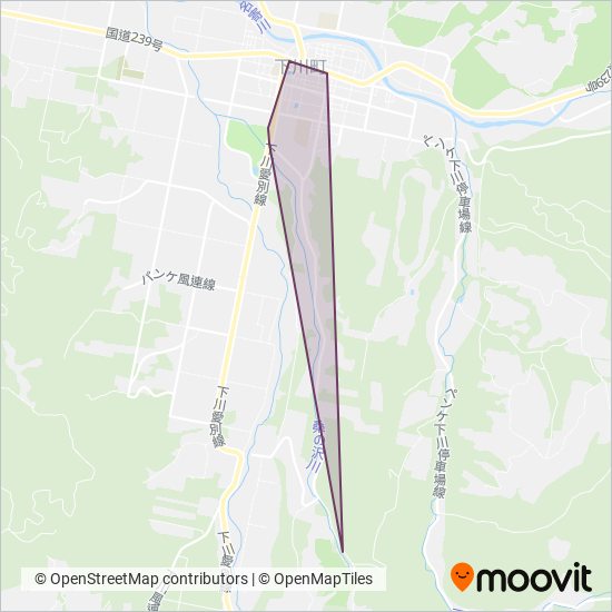 下川町コミュニティ coverage area map