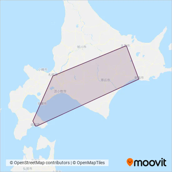 北海道バスサービスエリアマップ