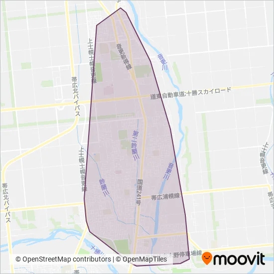 音更町コミュニティ coverage area map