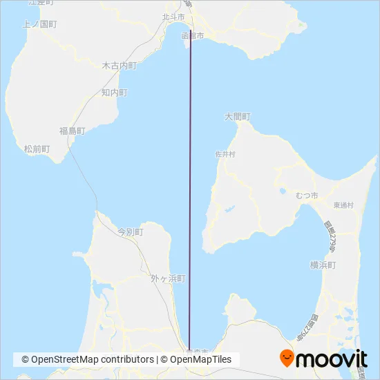 青函フェリーサービスエリアマップ