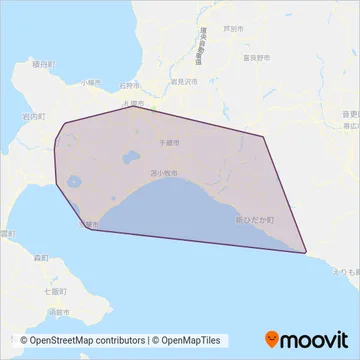 Donan Bus Co. coverage area map