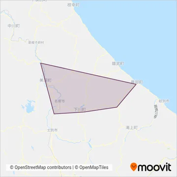 Meishi Bus coverage area map