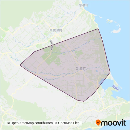 別海町コミュニティ coverage area map