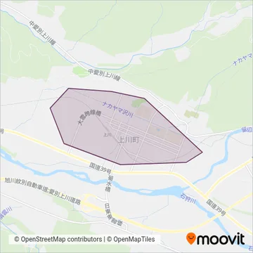 Kamikawa Town Community coverage area map