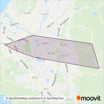 夕鉄バス coverage area map