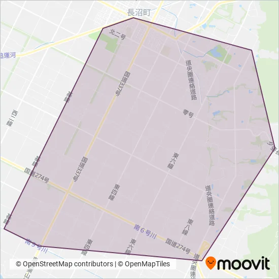 長沼町コミュニティ coverage area map
