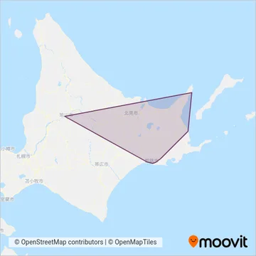 阿寒バス coverage area map