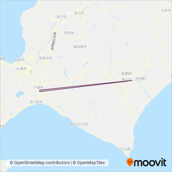 おびうん観光 coverage area map