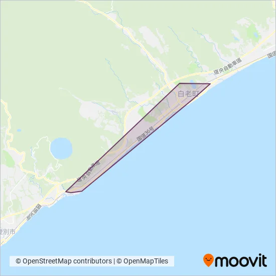 白老町コミュニティ coverage area map