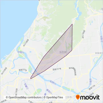 Tobetsu Town Community coverage area map