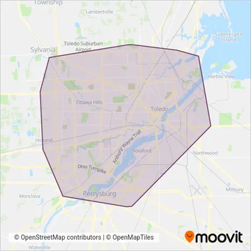 TARTA coverage area map