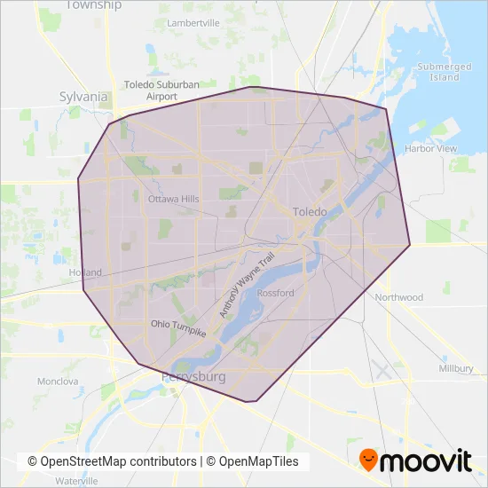 TARTA coverage area map