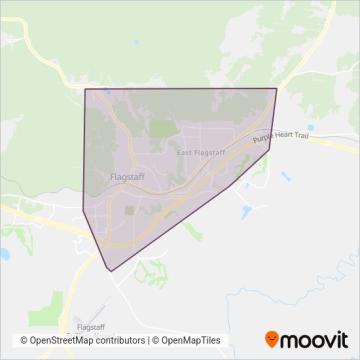 Mountain Line coverage area map