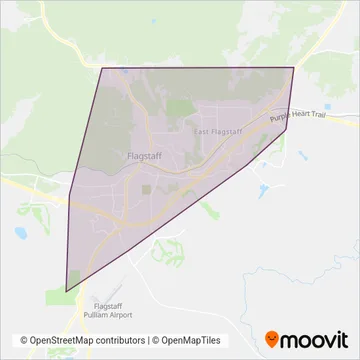 Mountain Line coverage area map