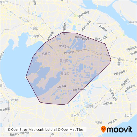 苏州公交 coverage area map