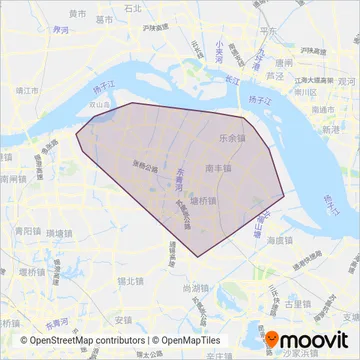 张家港公交 coverage area map