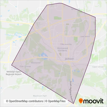 JTA coverage area map