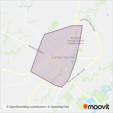 Melissatur (Campo Mourão) coverage area map