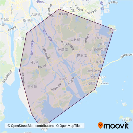 珠海公交线路的覆盖范围