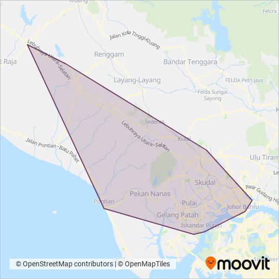 Causeway Link coverage area map