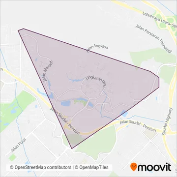 UTM (Universiti Teknologi Malaysia) coverage area map