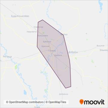 Схема покрытия компании Частный перевозчик