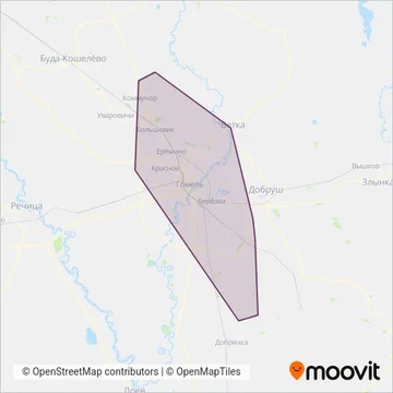 Частный перевозчик coverage area map