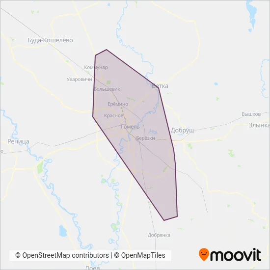 Private Carrier coverage area map