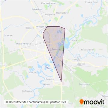 Схема покрытия компании Горэлектротранспорт