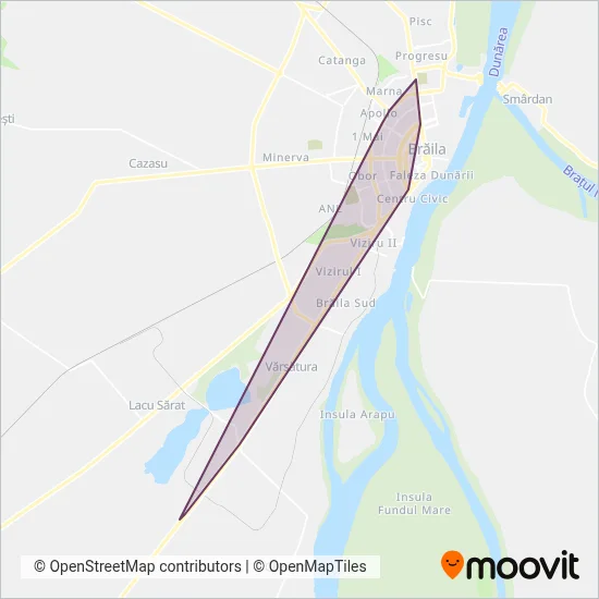 Braicar (Tram) coverage area map