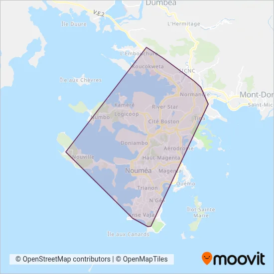 Tanéo coverage area map