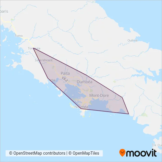 Carsud coverage area map