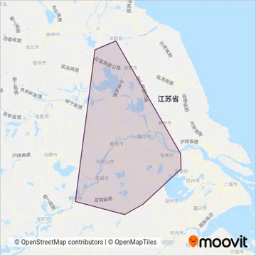 南京公交 coverage area map