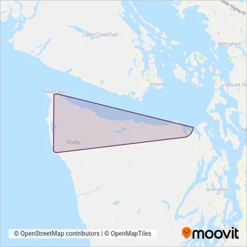 Clallam Transit coverage area map